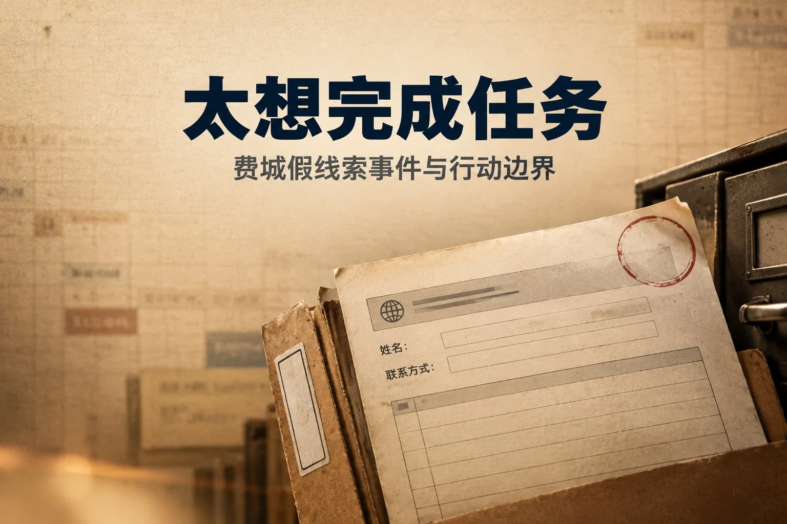 一条假线索进入警方记录，费城事件与智能体的行动边界